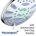 AquaStar Elite High-Pressure 7" Giant 6-setting Luxury Spa Rain Shower Head with Microban Antimicrobial Anti-Clog Jets for More Power & Less Cleaning! / Solid Brass Ball Join/All Chrome Finish - B0776Y8DGK
